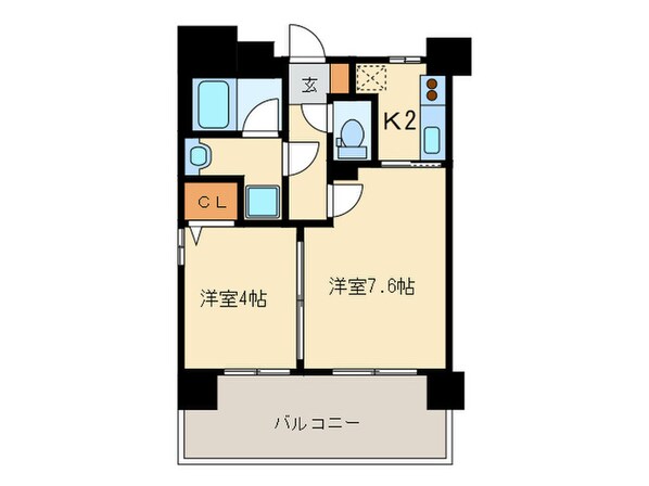 リアンシエルブル－東公園の物件間取画像